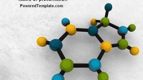 Molecule PowerPoint Template by PoweredTemplate.com