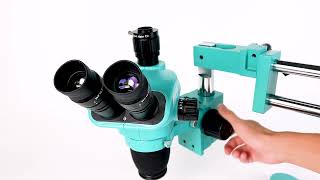 #rf4 Newly Dust Control System RF-27PRO3 Microscope 360 ° Dual Arm Bracket Triocular #microscope