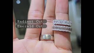 Radiant Cut Eternity Band or Emerald Cut Eternity Band - Comparison