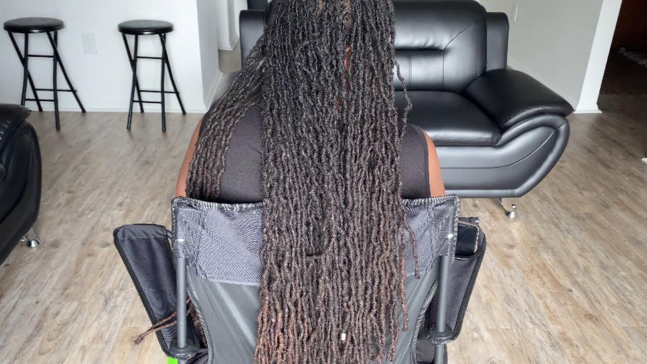 Pipe Cleaner Curls On Long Locs Pipe Cleaner Curls on My Moms