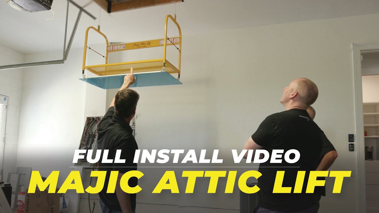 Majic Attic Lift Install From Unboxing to Operation YouTube