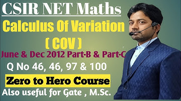 #44 | Csir Net Maths June 2012 and Dec 2012 Question Solution | COV | Part-B & Part-C | Hindi |