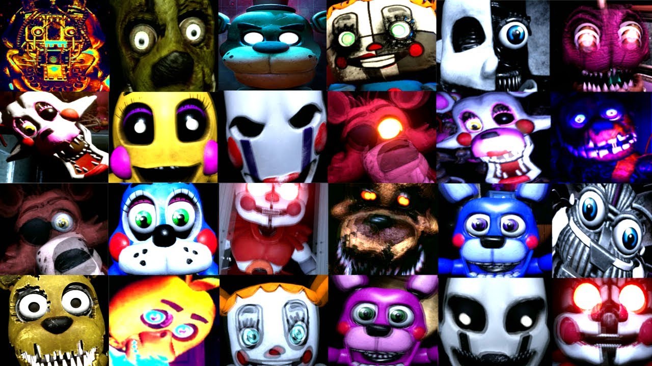 All Fnaf Jumpscares 1-4 — spēlēt online par brīvu Playhop