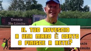 Il Rovescio a Una Mano è Corto o Finisce in Rete? Controlla se Fai questo Errore! screenshot 5