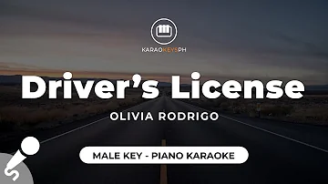 Driver's License - Olivia Rodrigo (Male Key - Piano Karaoke)