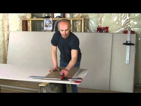 Wallboarder's Buddy Drywall (sheetrock) cutting tool demo thumbnail