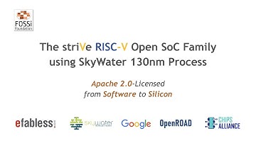 [FOSSi Dial-Up] Mohamed Kassem - The striVe RISC-V SoC Family on SkyWater 130nm