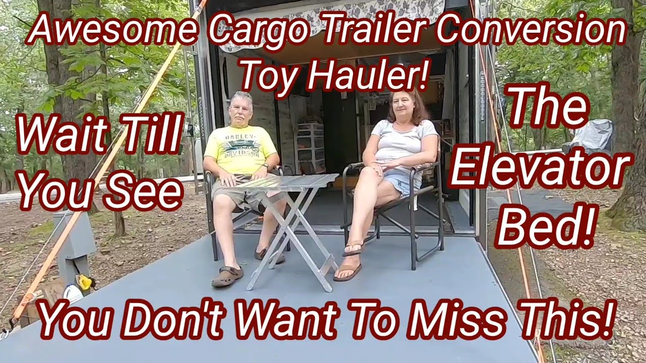 Awesome Cargo Trailer Conversion Toy Hauler With A Unique Approach To ...