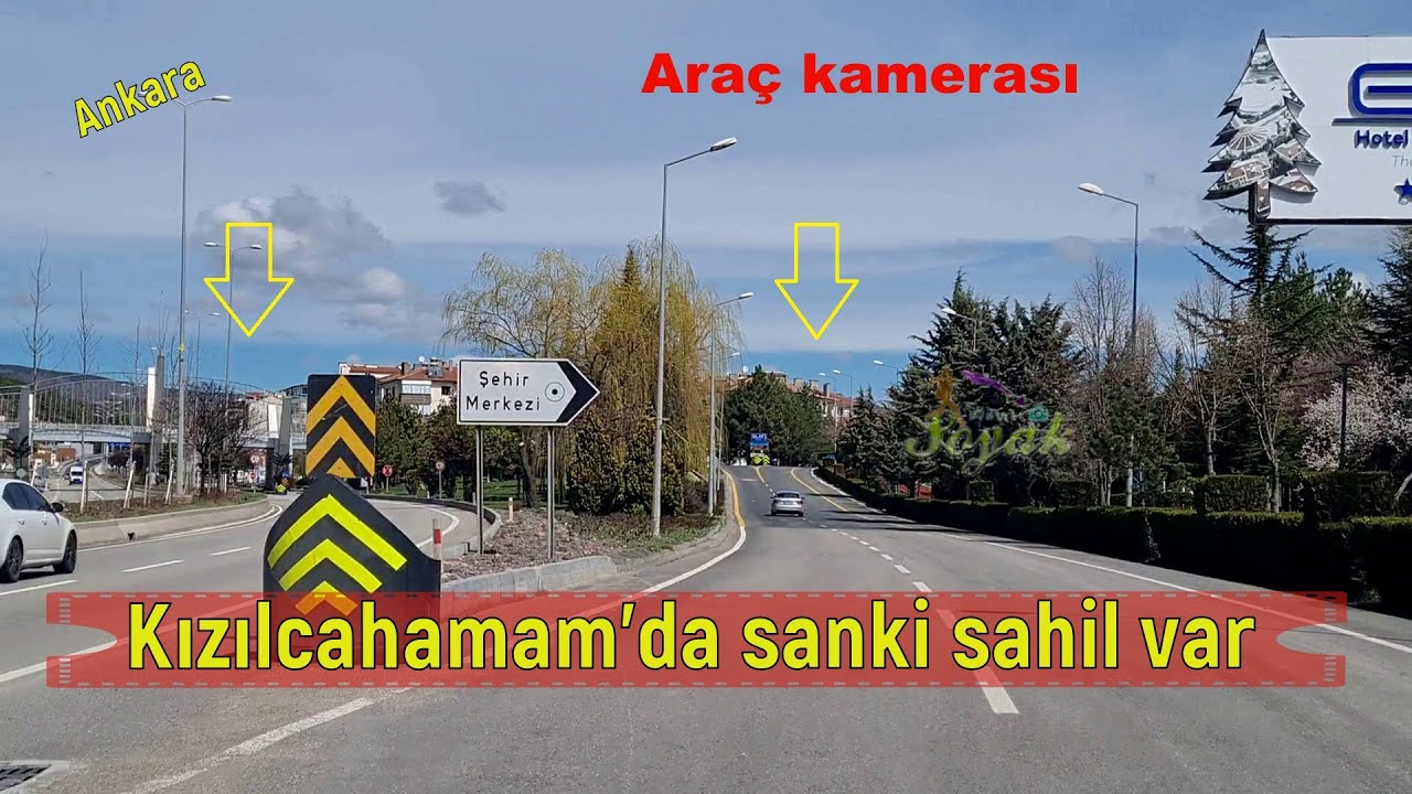 Kızılcahamam'da deniz sahili görüntüsü (08.04.2023)