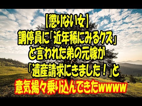 【懲りない女】調停員に「近年稀にみるクズ」と言われた弟の元嫁が『遺産請求にきました！』と意気揚々乗り込んできたｗｗｗｗ