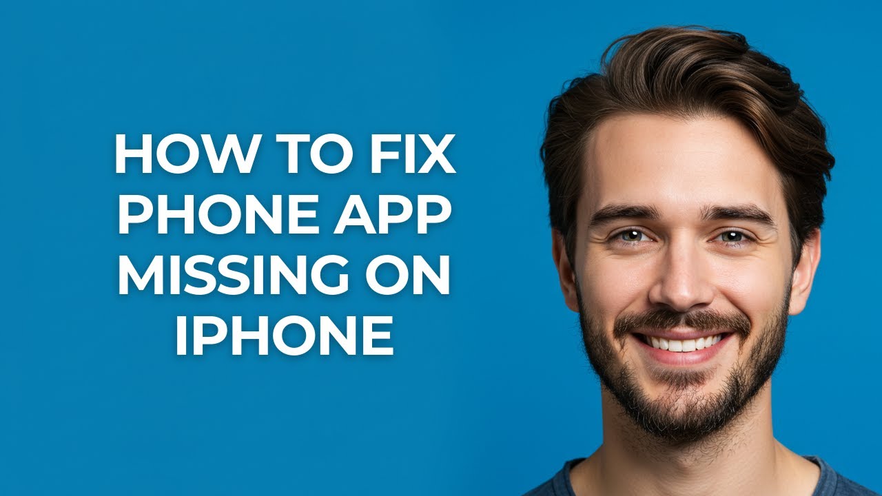 How To Fix Phone App Missing On iPhone - GUIDE! - YouTube
