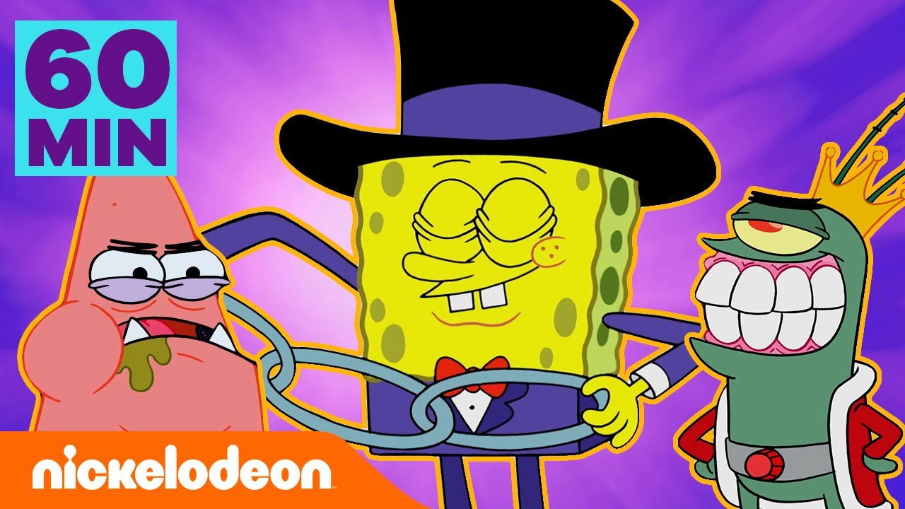 سبونج بوب | 60 دقيقة من أفضل لحظات سبونج بوب الجديدة! | Nickelodeon Arabia  - YouTube