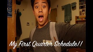 Famous MY FIRST QUARTER SCHEDULE! [UC DAVIS] Wealth