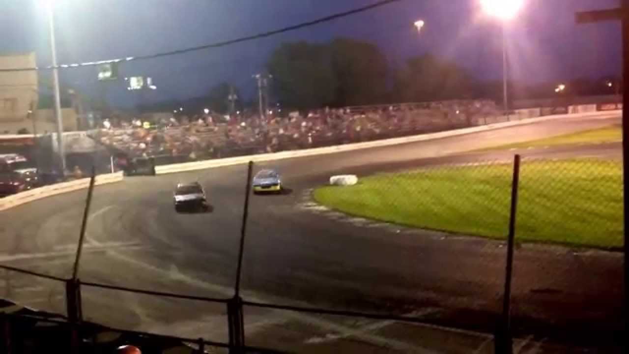 Sportsdrome Speedway FWD oval feature 08/02/2014 YouTube