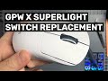 G Pro Wireless X Superlight Switch Swap with Kailh GM 4 Mouse Switches