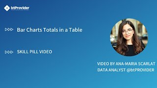 Bar Chart Totals in a Table with #Tableau.