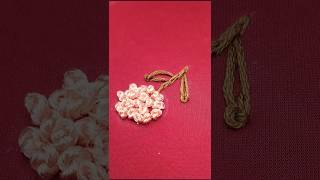 Resham and anker embroidery tutorial, embroidery design, girahe work#trandingshort #viralshorts