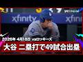 【大谷翔平 第1打席に菅野から二塁打を放ち、連続試合出塁記録を49まで伸ばす！】ドジャースvsロッキーズ MLB2026シーズン 4.18