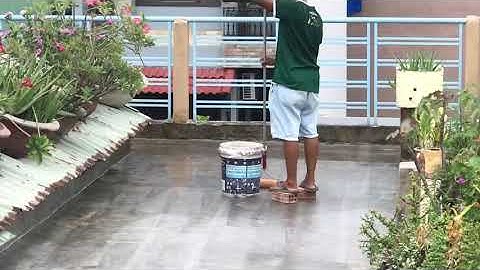 Công đoạn hoàn thiện bề mặt chống thấm Composite