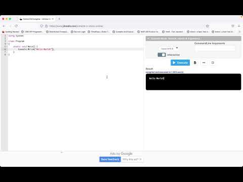 jdoodle c# online compiler with interactive mode