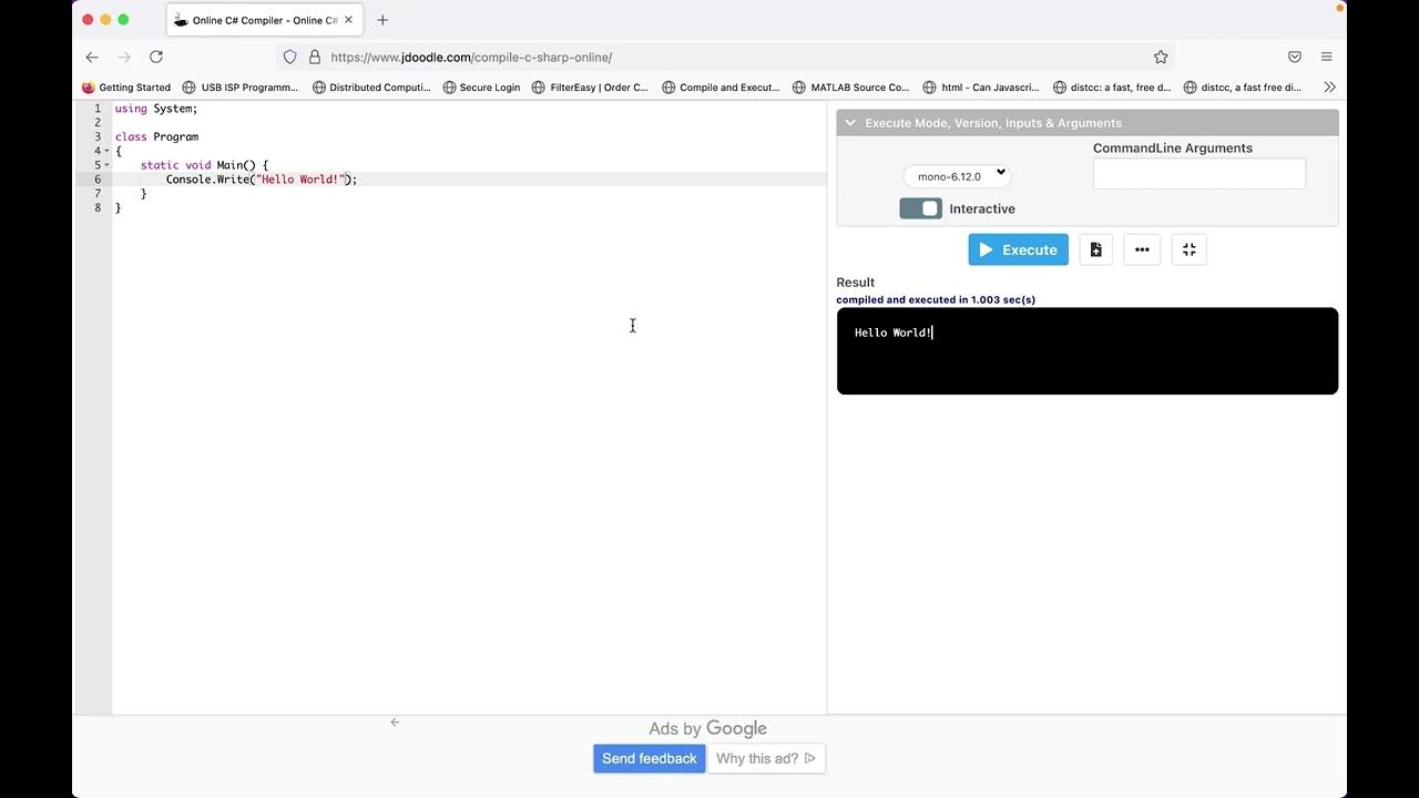 jdoodle c online compiler with interactive mode YouTube