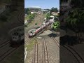 Turntable Crossing Fight! Trains Compete to Pass! #train #railtrack #keretaapi #automobile #railway
