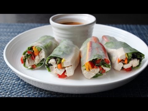 Spring Rolls – How to Make Fresh Spring Rolls – Rice Paper Wraps