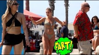 Funny Wet Fart Prank | The Sharter Toy At The Beach