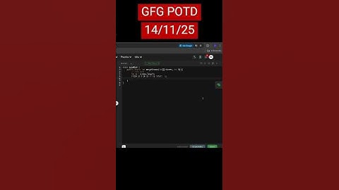 Minimum Cost to Merge Stones | GFG POTD | 14/11/2025 #coding #gfg #potd #java #cpp