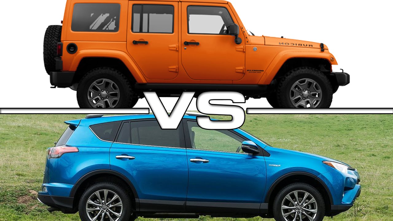 2016 Toyota RAV4 vs 2016 Jeep Wrangler - YouTube