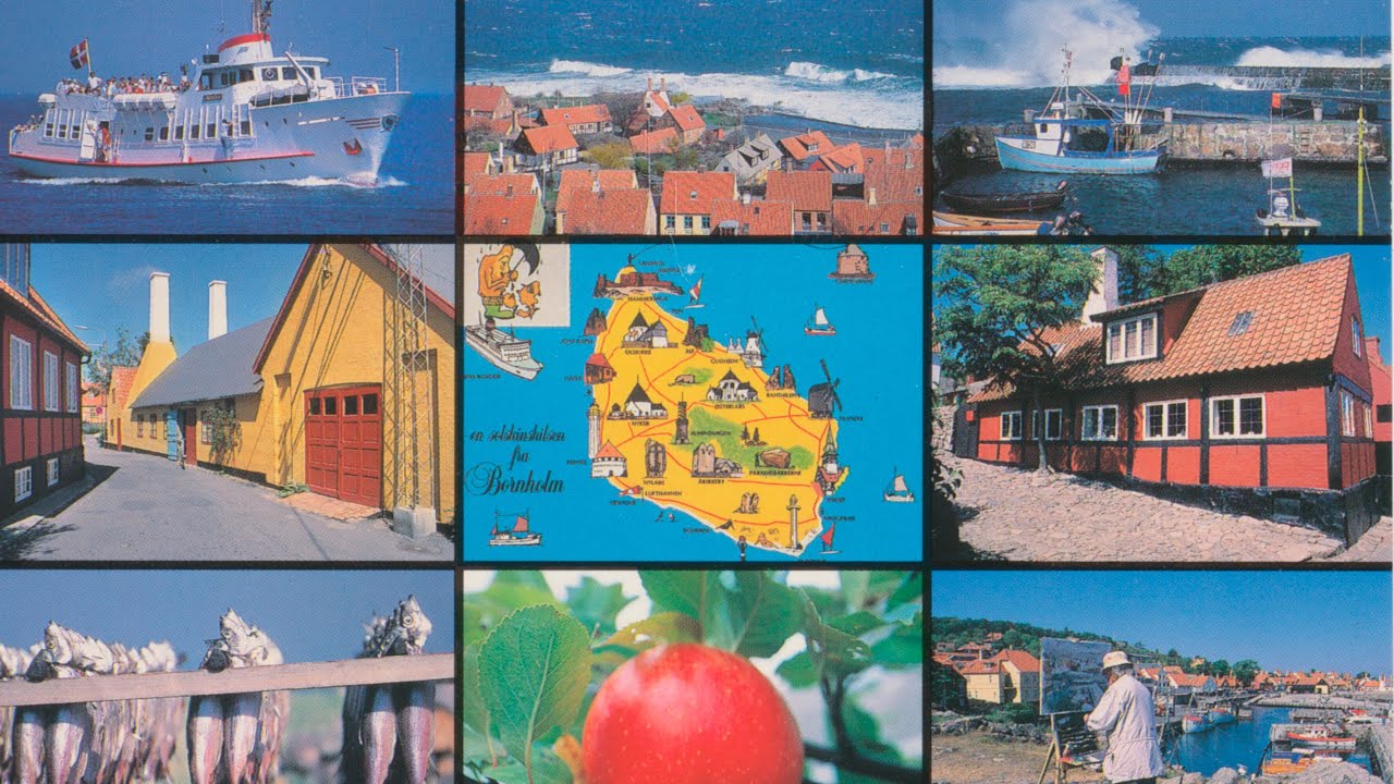 Gudhjem vist i gamle postkort