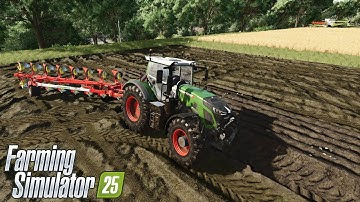 FS25 | Plowing & Harvesting Wheat with Fendt 942 Vario & Class Lexion 6900 | ReShade Gameplay |