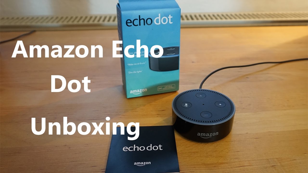 Amazon Echo Dot Unboxing Deutsch German Youtube