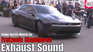 Dodge Charger Daytona SRT Electric Muscle Car Fratzonic Chambered Exhaust Sound