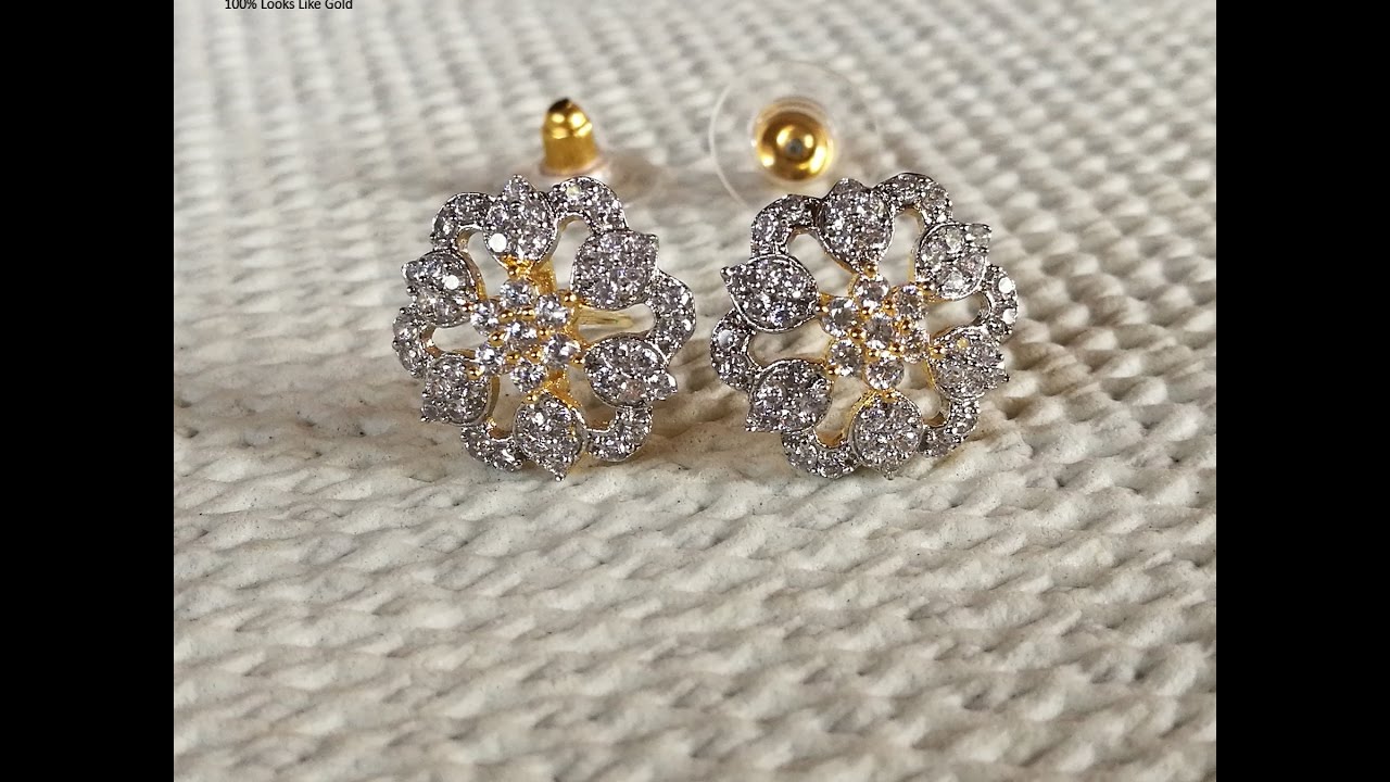 Fuscia Diamond Earrings