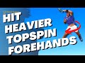 How to increase topspin on your forehand to hit heavy and deep - Tennis lesson (+ drills!)