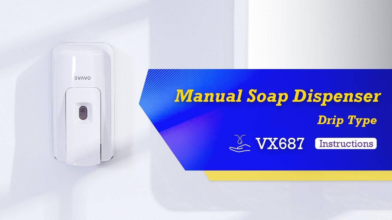 600ml Capacity Manual Press Soap Dispenser for Bathroom Hand