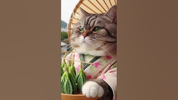 Thumbnail of A Cat Falls in Love with Japanese Tea Ceremony. #cat #song #cute #cutecats  #funny #shorts