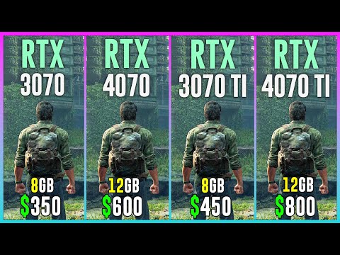 RTX 3070 vs RTX 4070 vs RTX 3070 TI vs RTX 4070 TI - Test in 12 Games