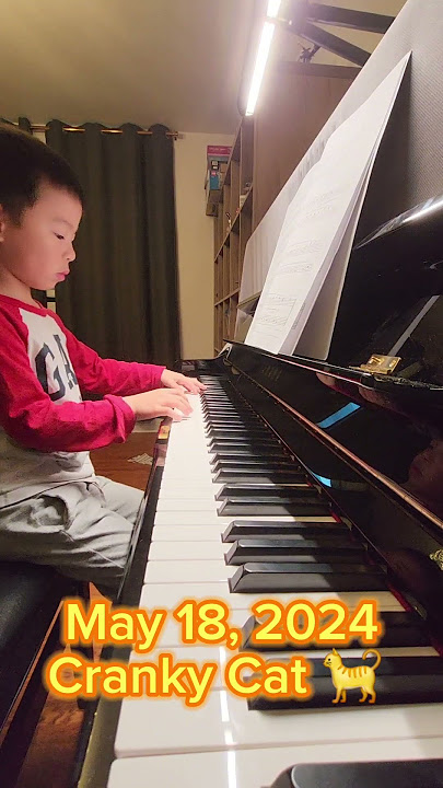 Cranky Cat, #rcmusic  #rcm #pianokid #pianobigginer 5yrs old, #learningpiano #piano #music