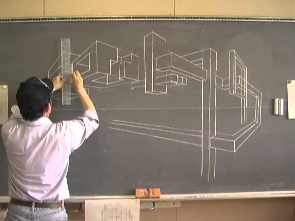 二点透視図法8 実践編 Youtube