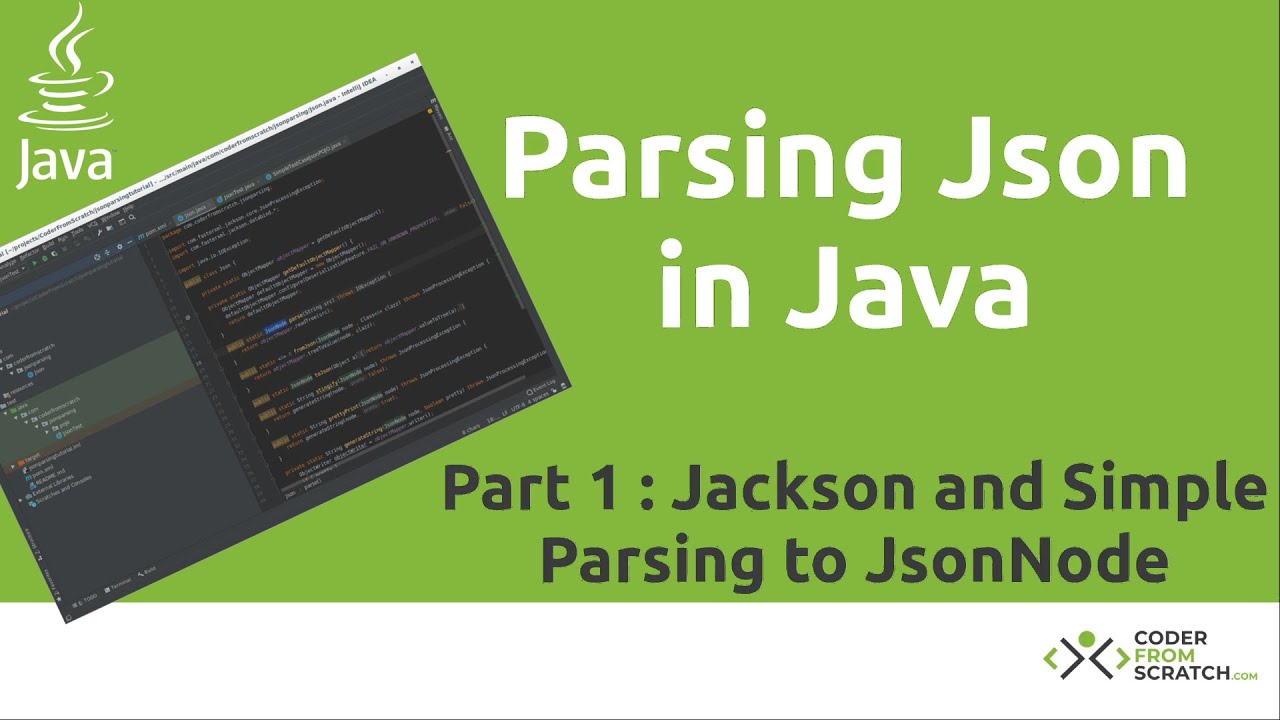 json.parse คือ  Update  Parsing Json in Java Tutorial - Part 1: Jackson and Simple Objects