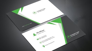 How To Make professional Business Card design in Photoshop Bangla Tutorial
