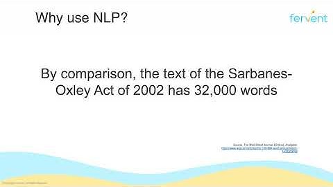 Introduction to Natural Language Processing (NLP) for Finance