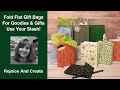 Fold-Flat Gift Bags-Great Size for Goodies and Gifts-Use your Stash-Easy Origami