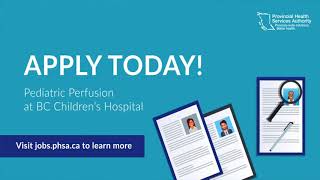 Perfusion at BC Childrens Hospital