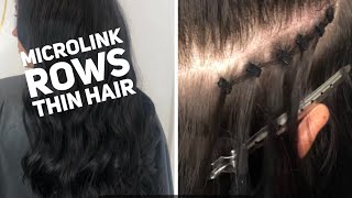 Microlink Extensions On Thin, Long Hair Houseofhairuk.com
