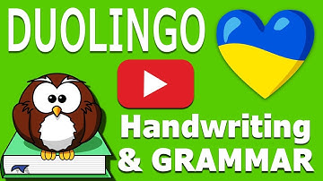 Ukrainian handwriting.  Learn fast with Duolingo vocab.