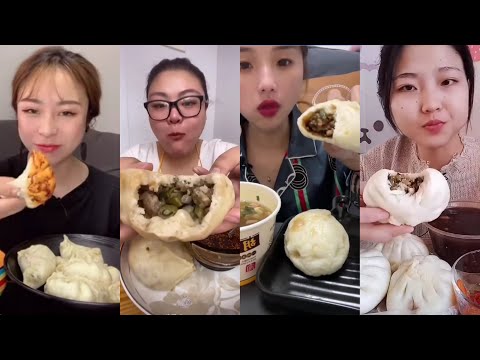ASMR - Steamed Buns / Baozi Mukbang, 바오지 먹방, เป่าซี มุกบัง, 包子ムクバン, kwai mook-bong
