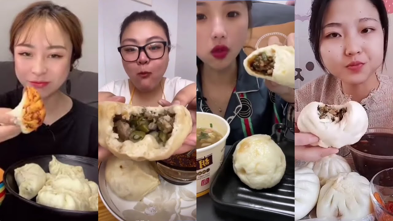 [ASMR] STEAMED BUNS/ 'BAOZI' (包子) #1 || Chinese Food Mukbang 먹방 吃播
